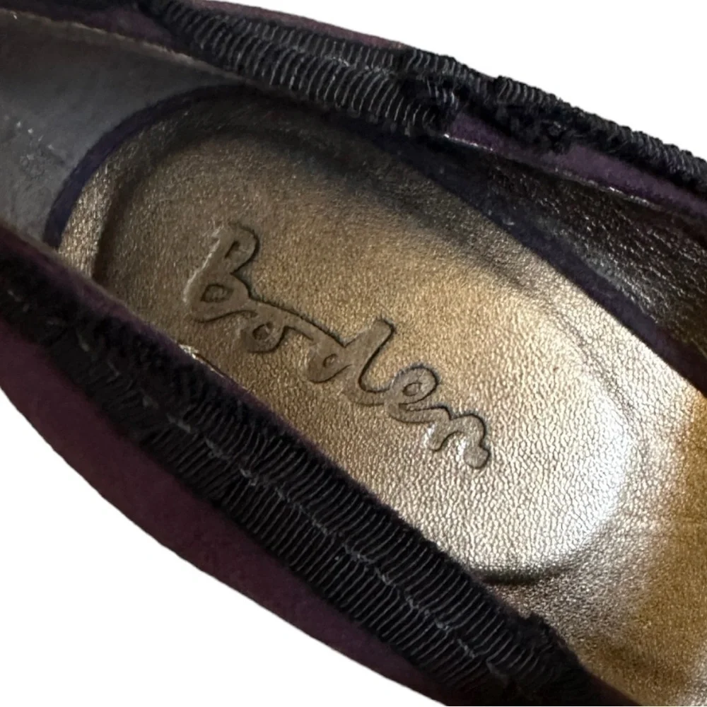 Boden Purple Suede Mary Jane Round Toe Pumps Size 36